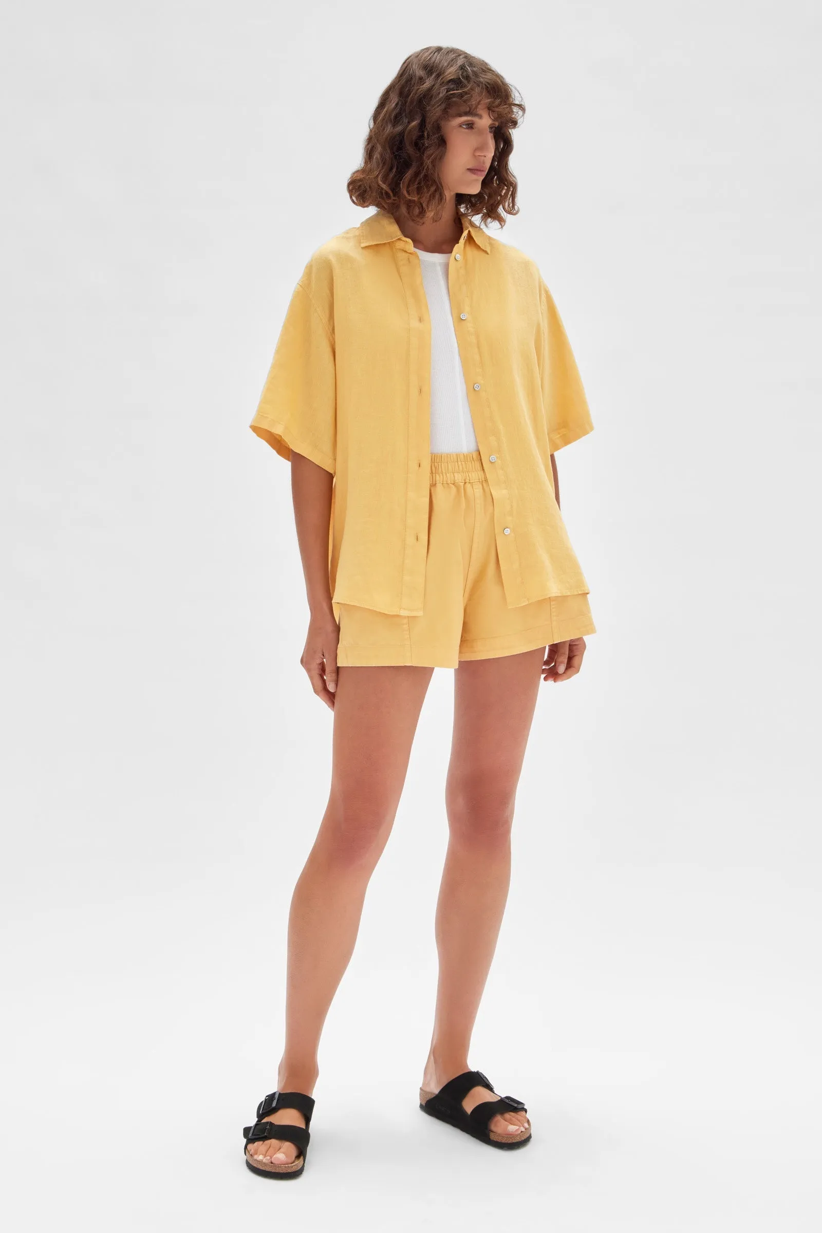 Corine Linen Shirt Butterscotch