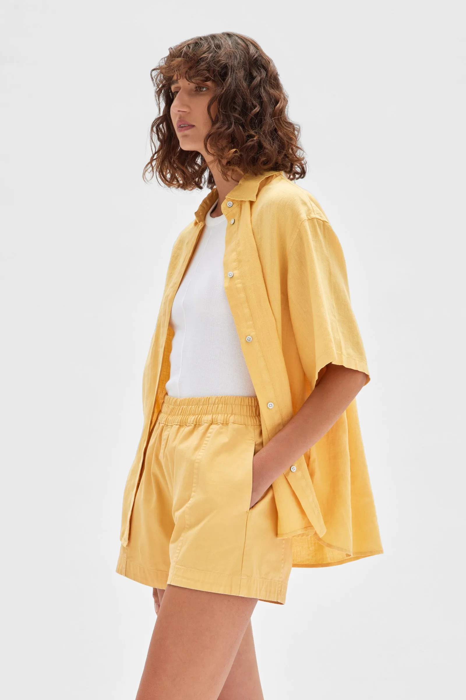 Corine Linen Shirt Butterscotch