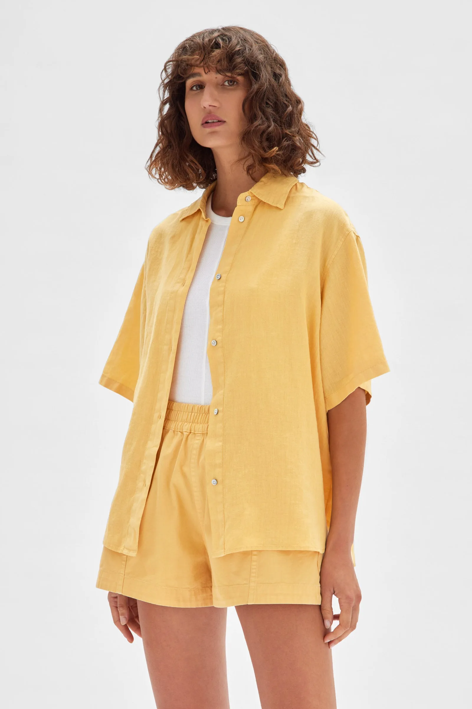 Corine Linen Shirt Butterscotch