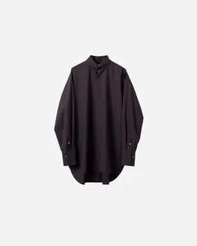 COTTON TAB COLLAR SHIRT .08【CHARCOAL】