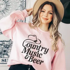 Country Music & Beer Wholesale Sweatshirt - Fast Shipping