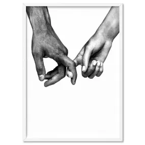 Couple Holding Hands I - Art Print