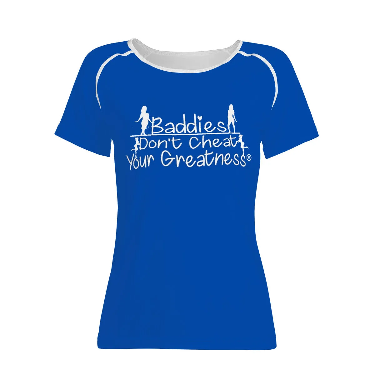 DCYG 24SX Baddies White Logo & Blue Women's All-Over Print T shirt