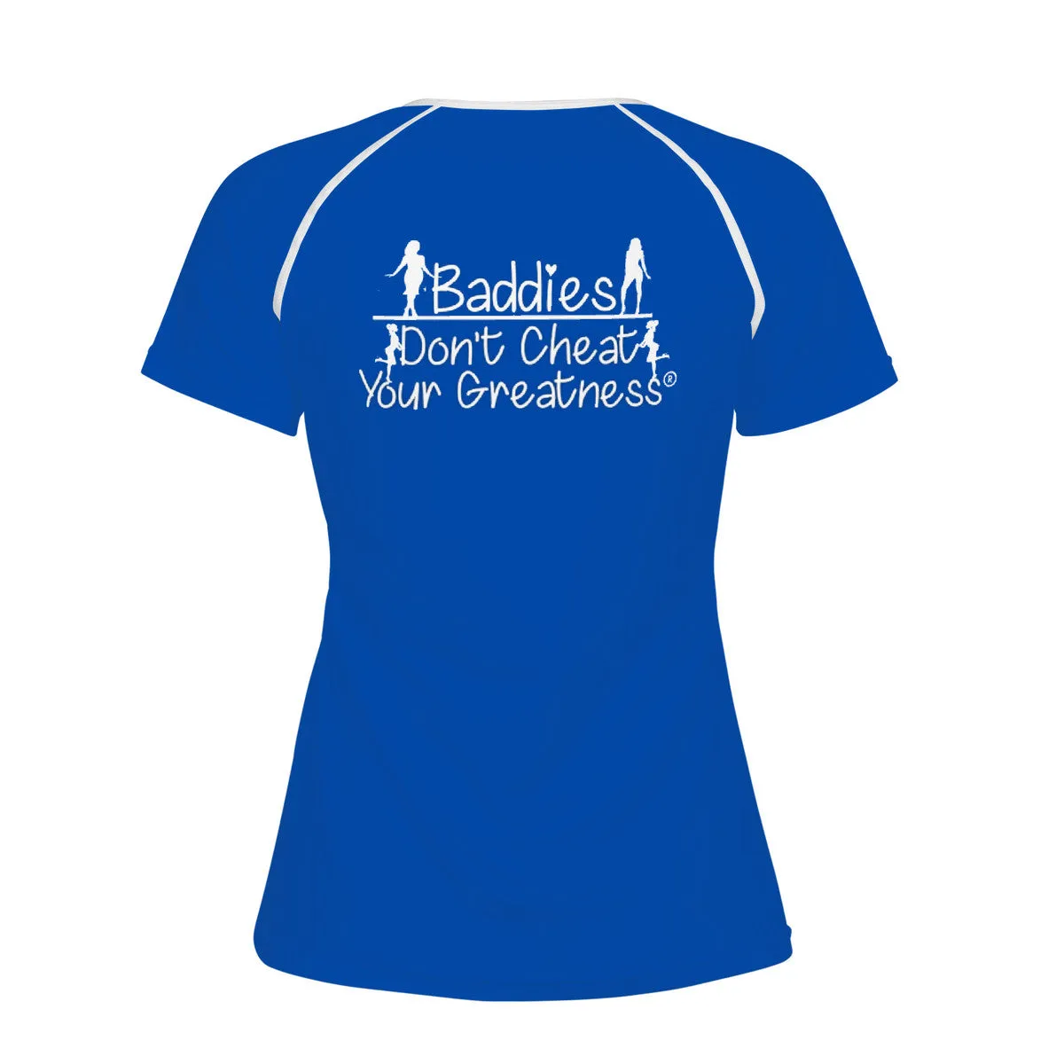 DCYG 24SX Baddies White Logo & Blue Women's All-Over Print T shirt