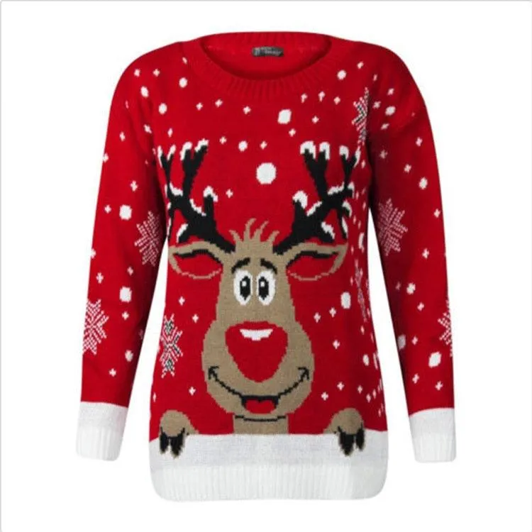 Deer Casual Ugly Christmas Sweater