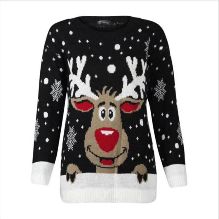 Deer Casual Ugly Christmas Sweater