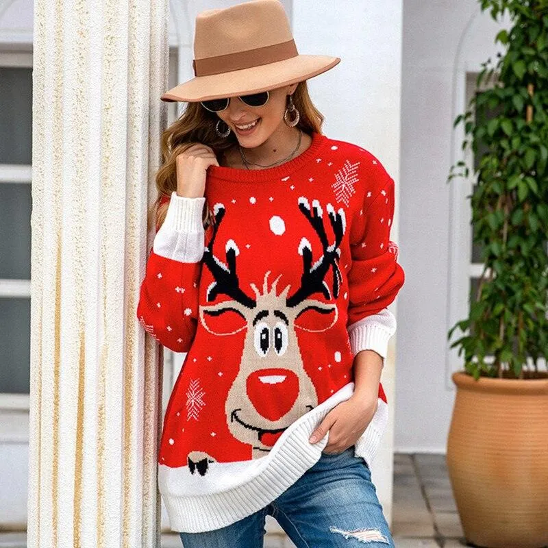 Deer Casual Ugly Christmas Sweater