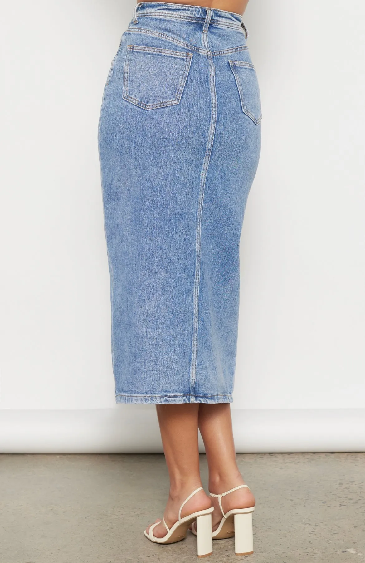 Denim Maxi Skirt