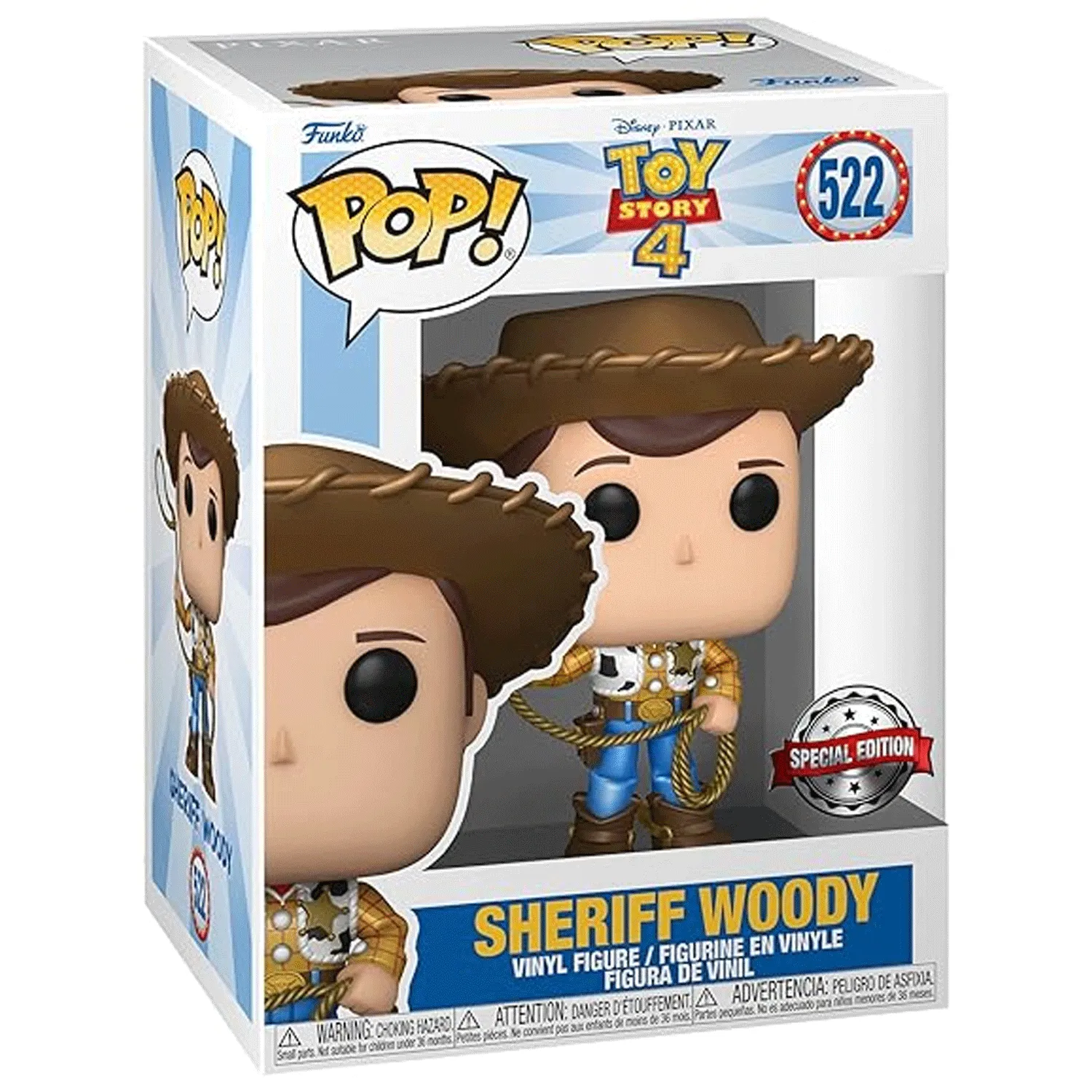 Disney Pixar Toy Story Woody Pop! Vinyl and Tee Set