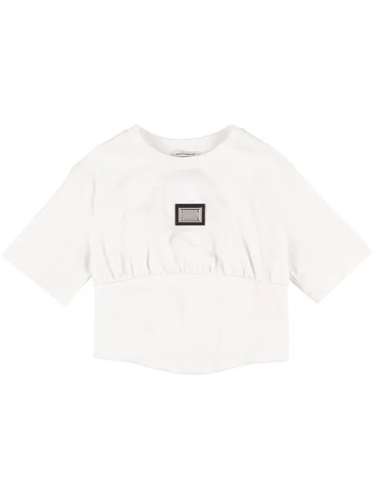 Dolce&amp;Gabbana   Logo print cotton |t-shirt 