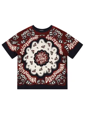 Dolce&amp;Gabbana   Printed cotton jersey t-shirt 