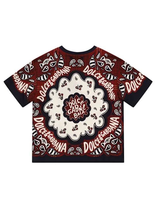 Dolce&amp;Gabbana   Printed cotton jersey t-shirt 