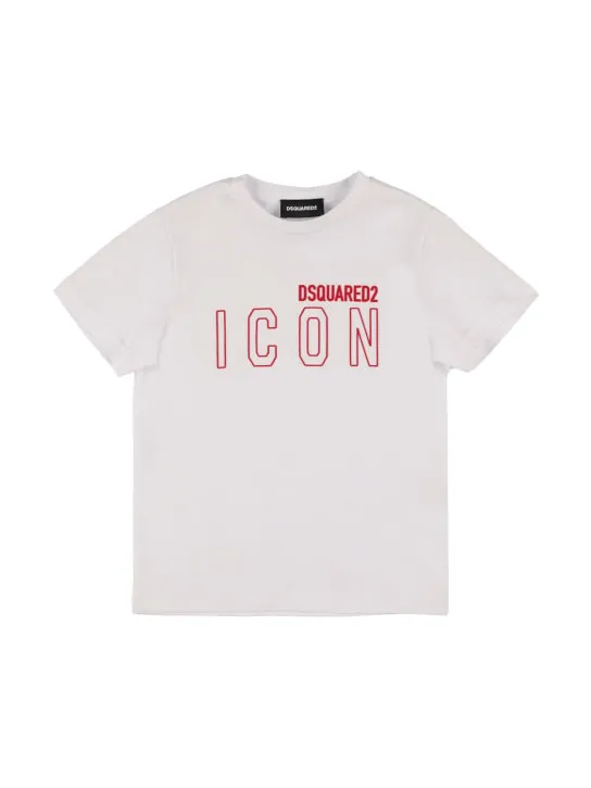 Dsquared2   Icon logo cotton jersey t-shirt 