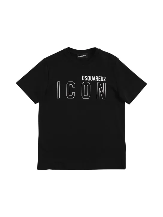 Dsquared2   Icon logo cotton jersey t-shirt 