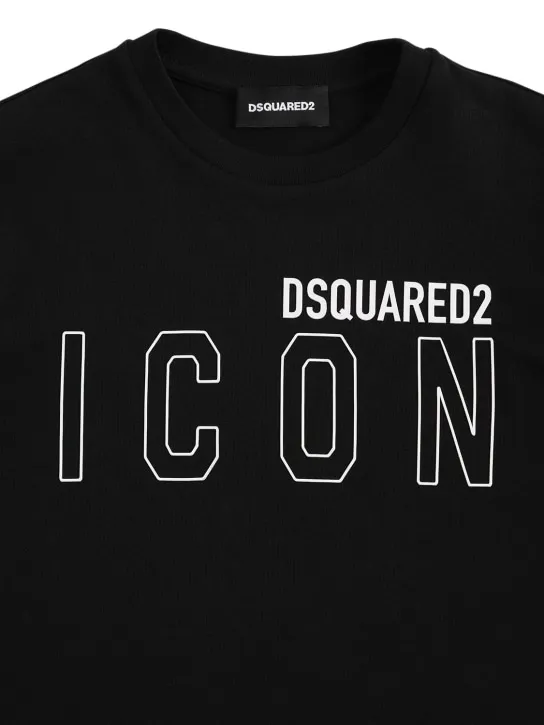 Dsquared2   Icon logo cotton jersey t-shirt 