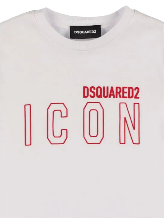 Dsquared2   Icon logo cotton jersey t-shirt 