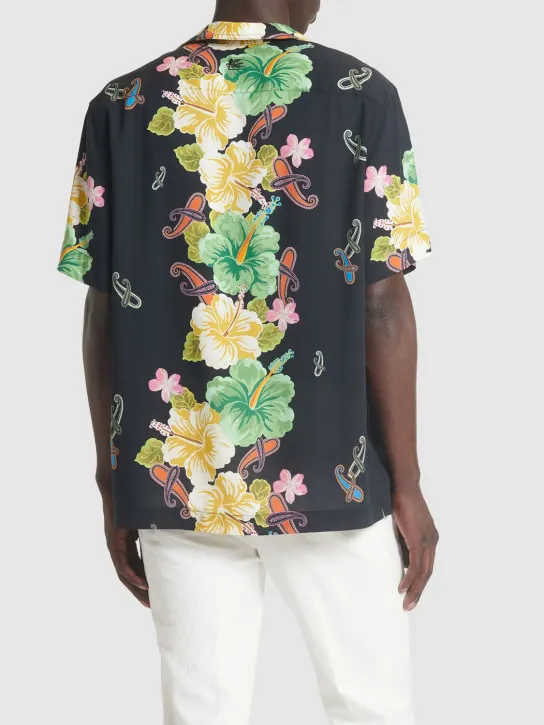 Etro   Floral cotton short sleeve shirt 