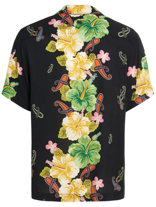 Etro   Floral cotton short sleeve shirt 