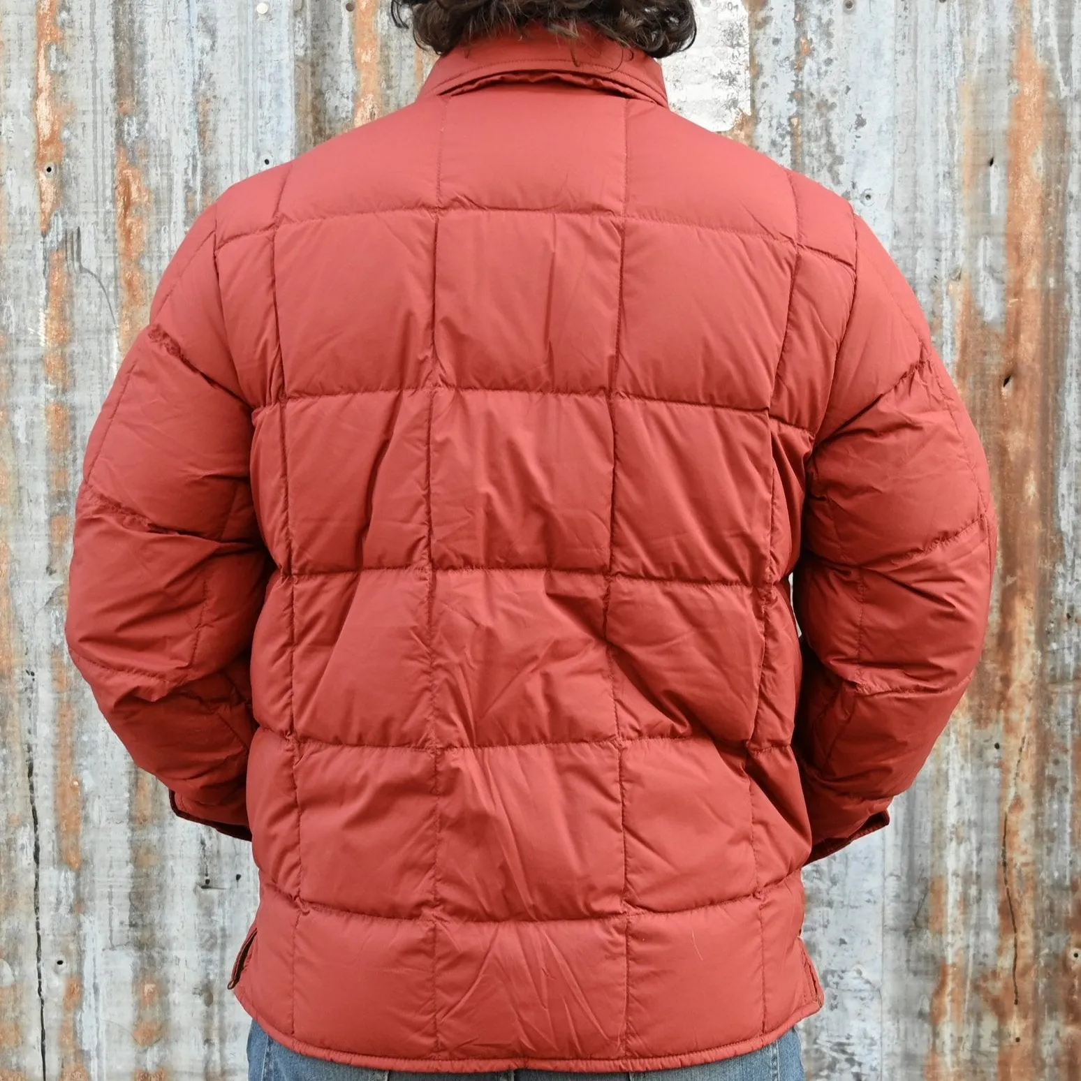 Filson Lightweight Down Jacket Shirt in Madder Red