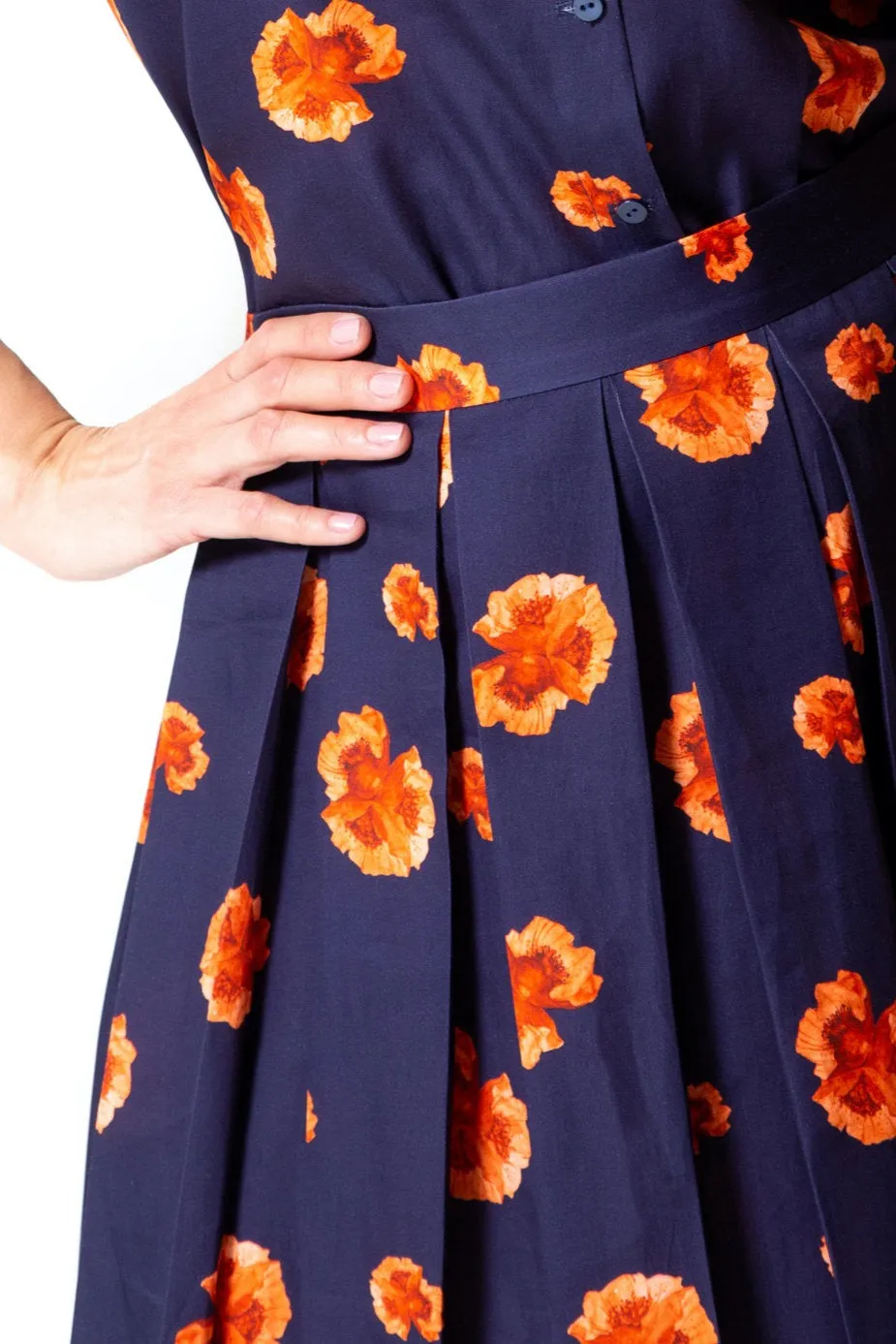 Floral Printed Pleated Skirt