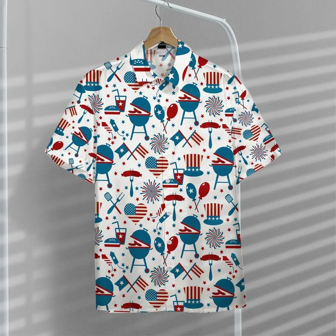 Gearhuman 3D 4th Of July Hawaii Shirt