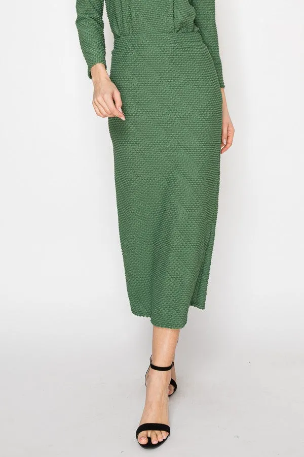 Georgia Olive Pencil Skirt-Regular & Plus