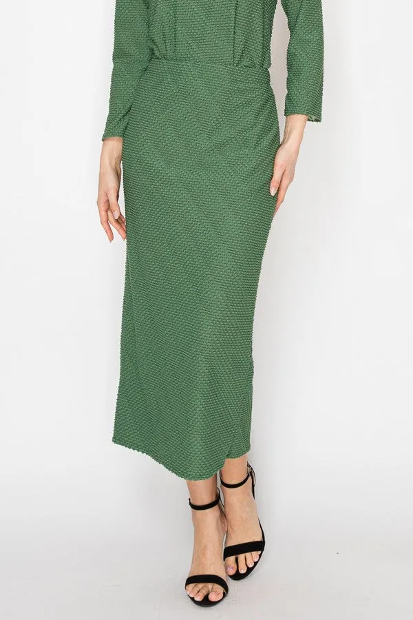 Georgia Olive Pencil Skirt-Regular & Plus