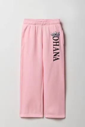 Girls Ohana Graphic Sweatpant