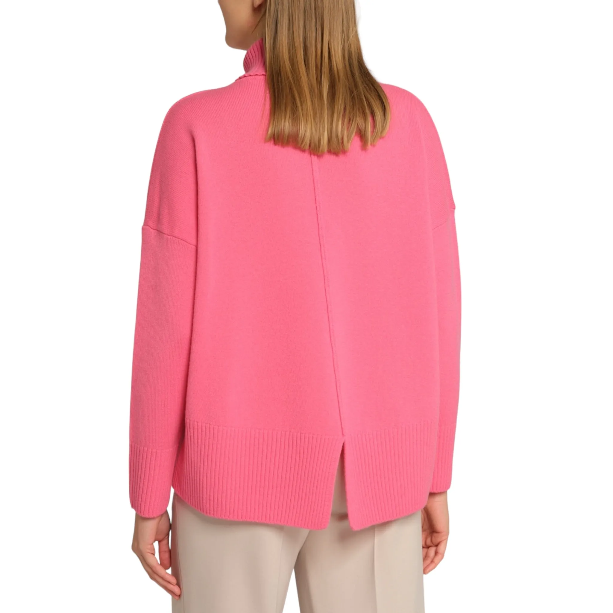 Gollehaug Mrs Knit Polo Neck Sweater Pink