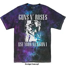 Guns N' Roses Unisex T-Shirt: Use Your Illusion Monochrome (Wash Collection)