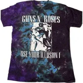 Guns N' Roses Unisex T-Shirt: Use Your Illusion Monochrome (Wash Collection)