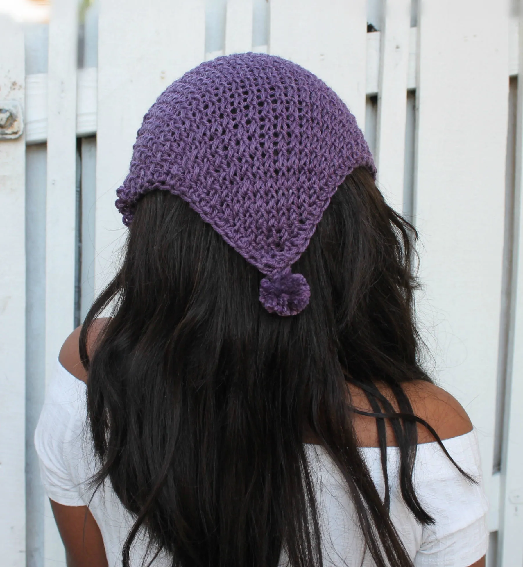 Headband Scarf , Ear Warmer , Messy Bun Hat Pattern