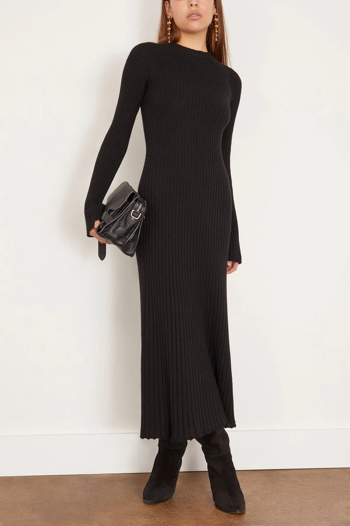 Hobas Knit Dress in Black