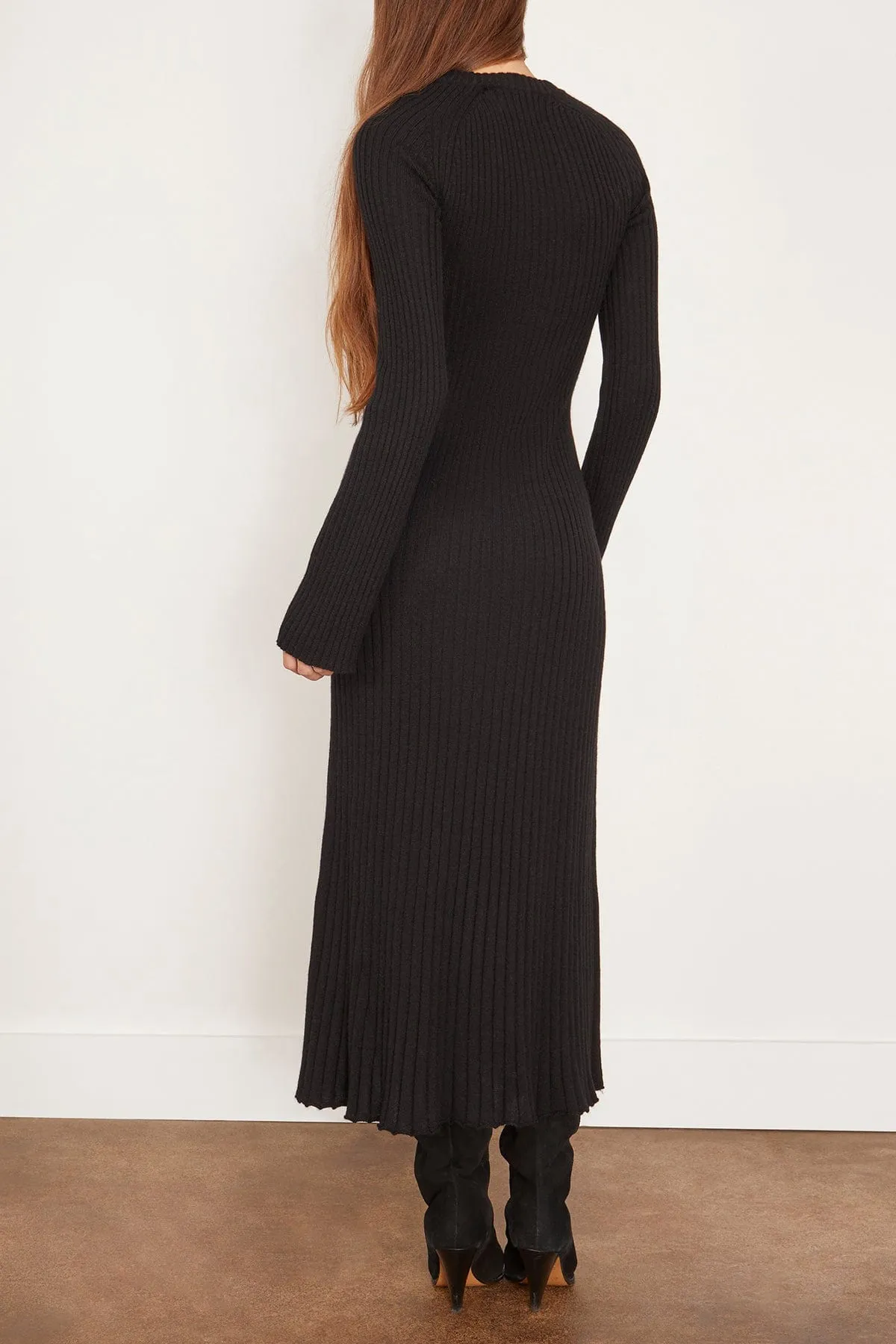 Hobas Knit Dress in Black