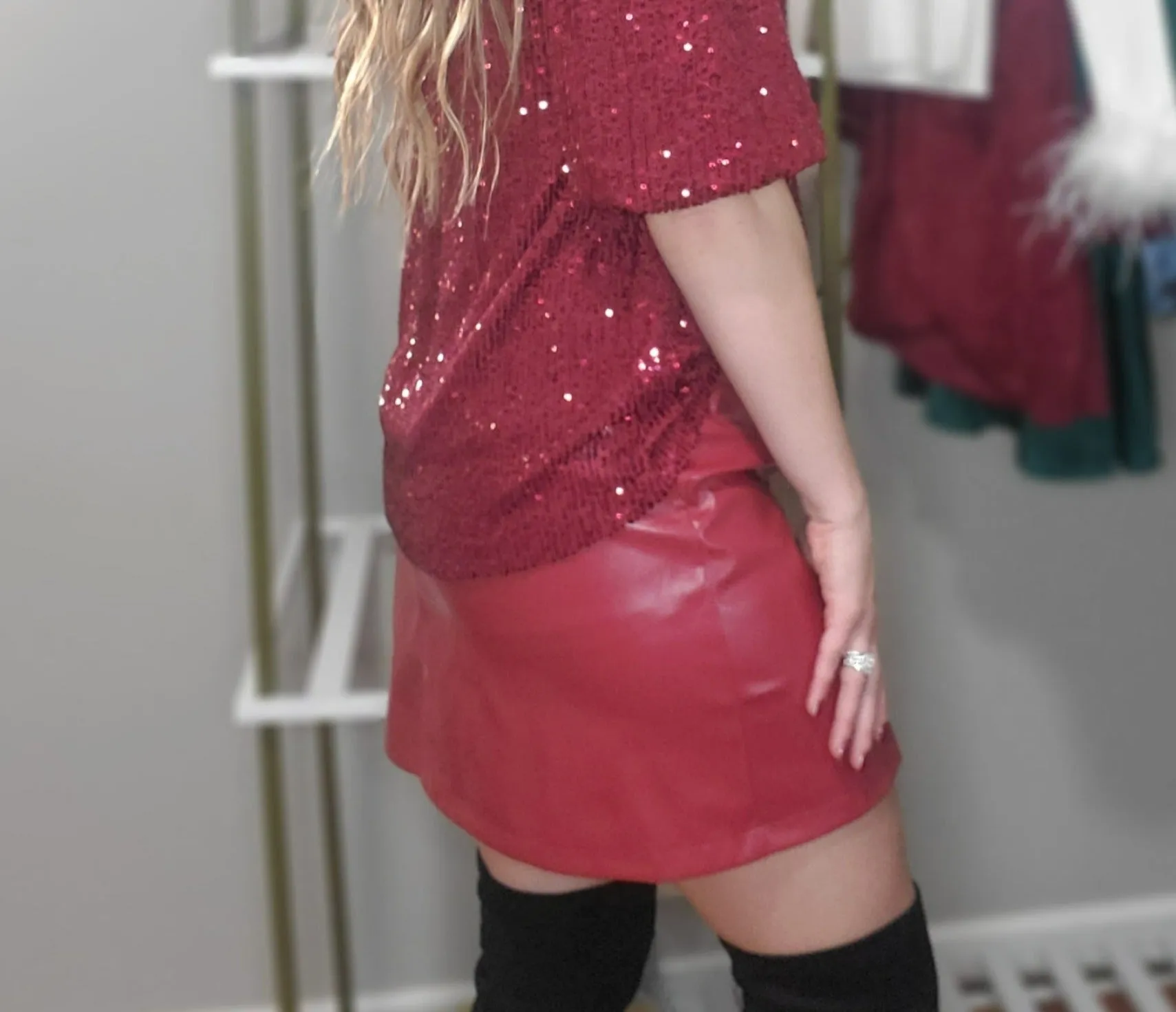 Holly Faux Leather Mini Skirt