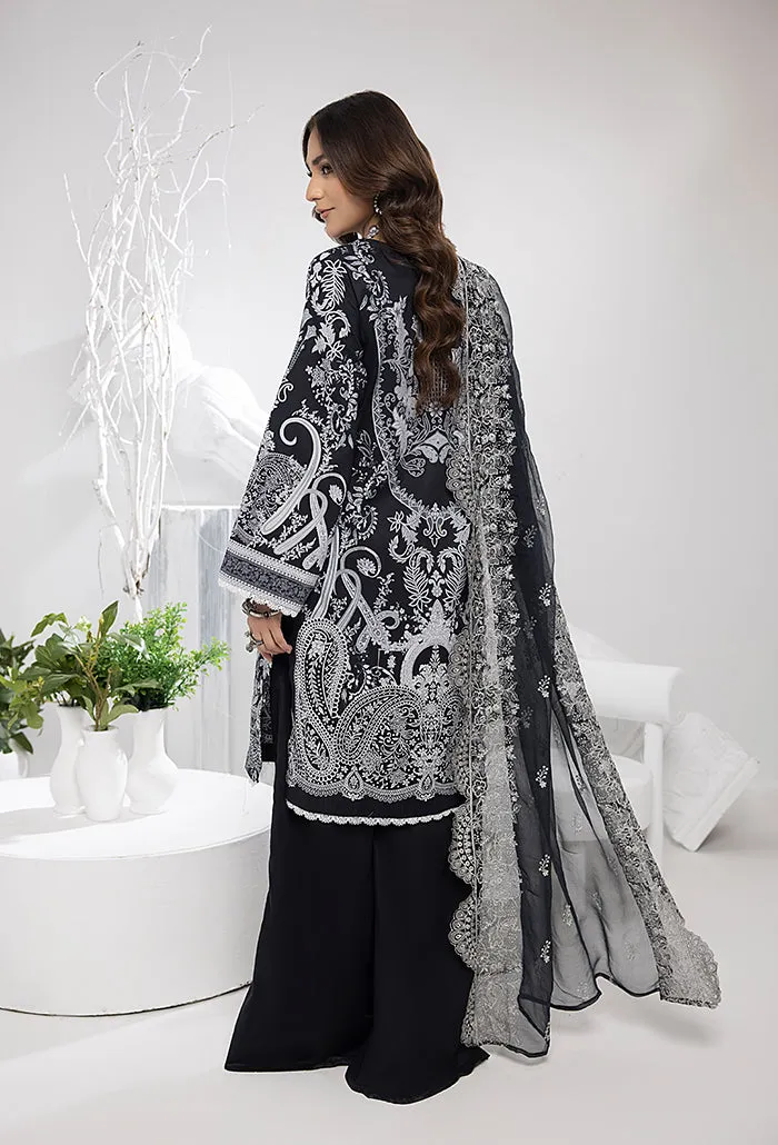 HumDum Monochrome Printed Lawn Collection – DN-06