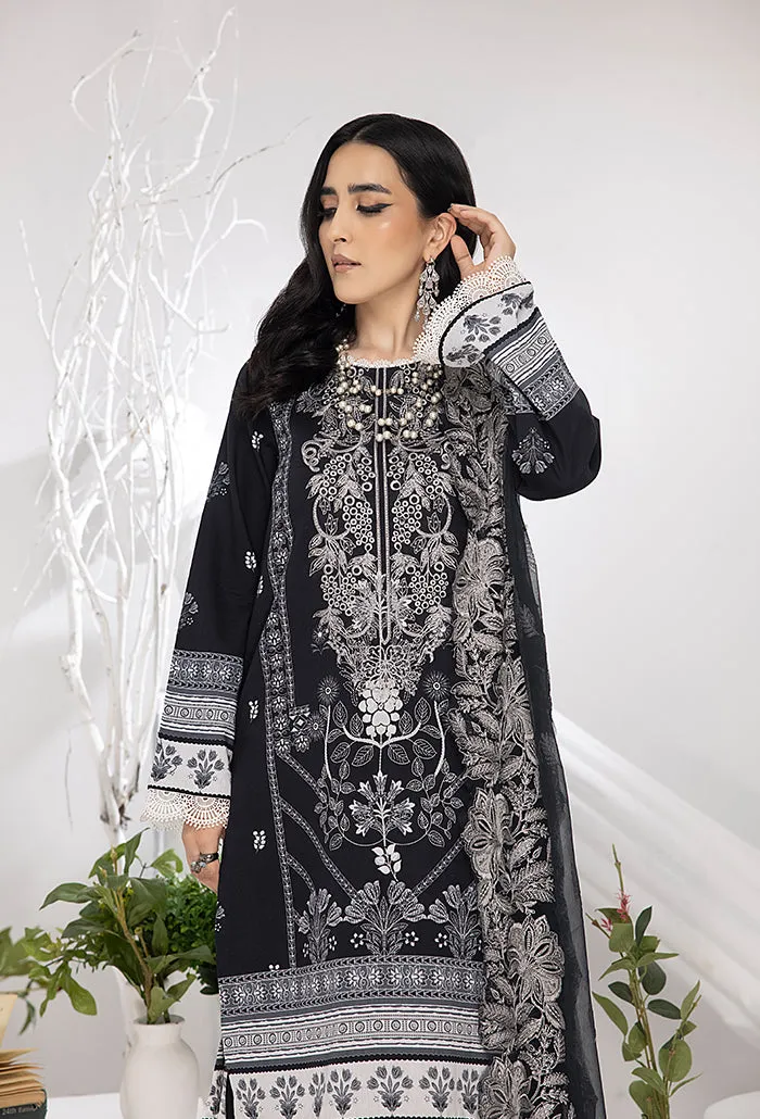 HumDum Monochrome Printed Lawn Collection – DN-08