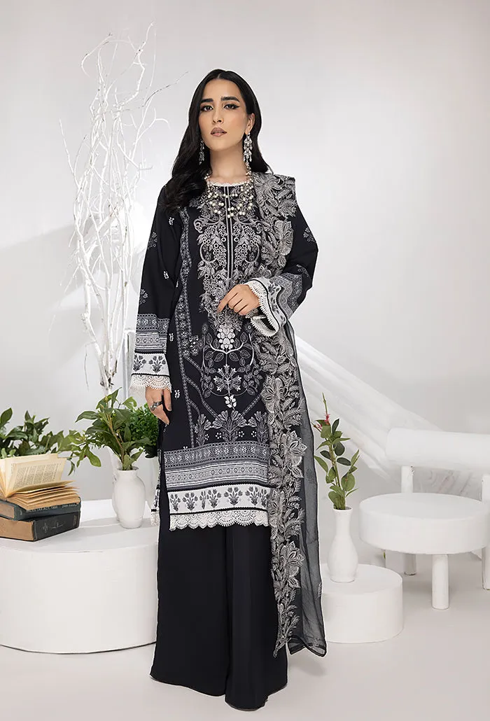 HumDum Monochrome Printed Lawn Collection – DN-08