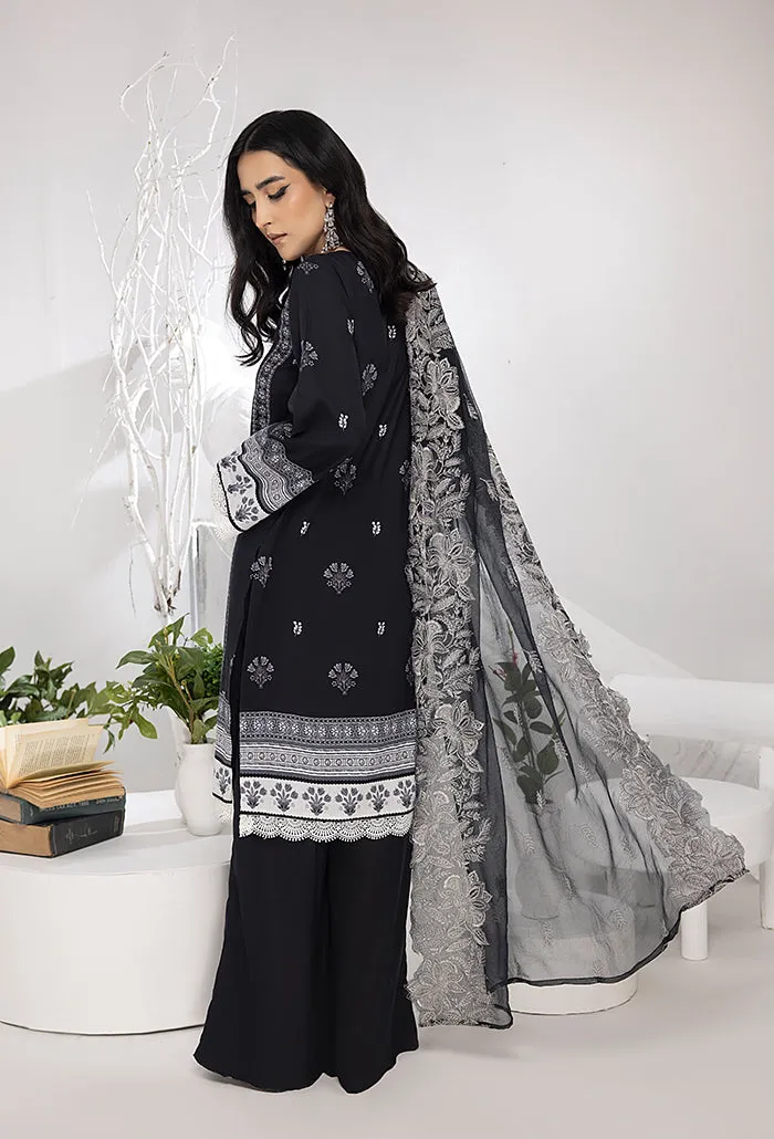 HumDum Monochrome Printed Lawn Collection – DN-08