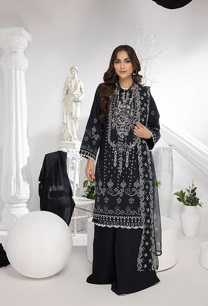 HumDum Monochrome Printed Lawn Collection – DN-09