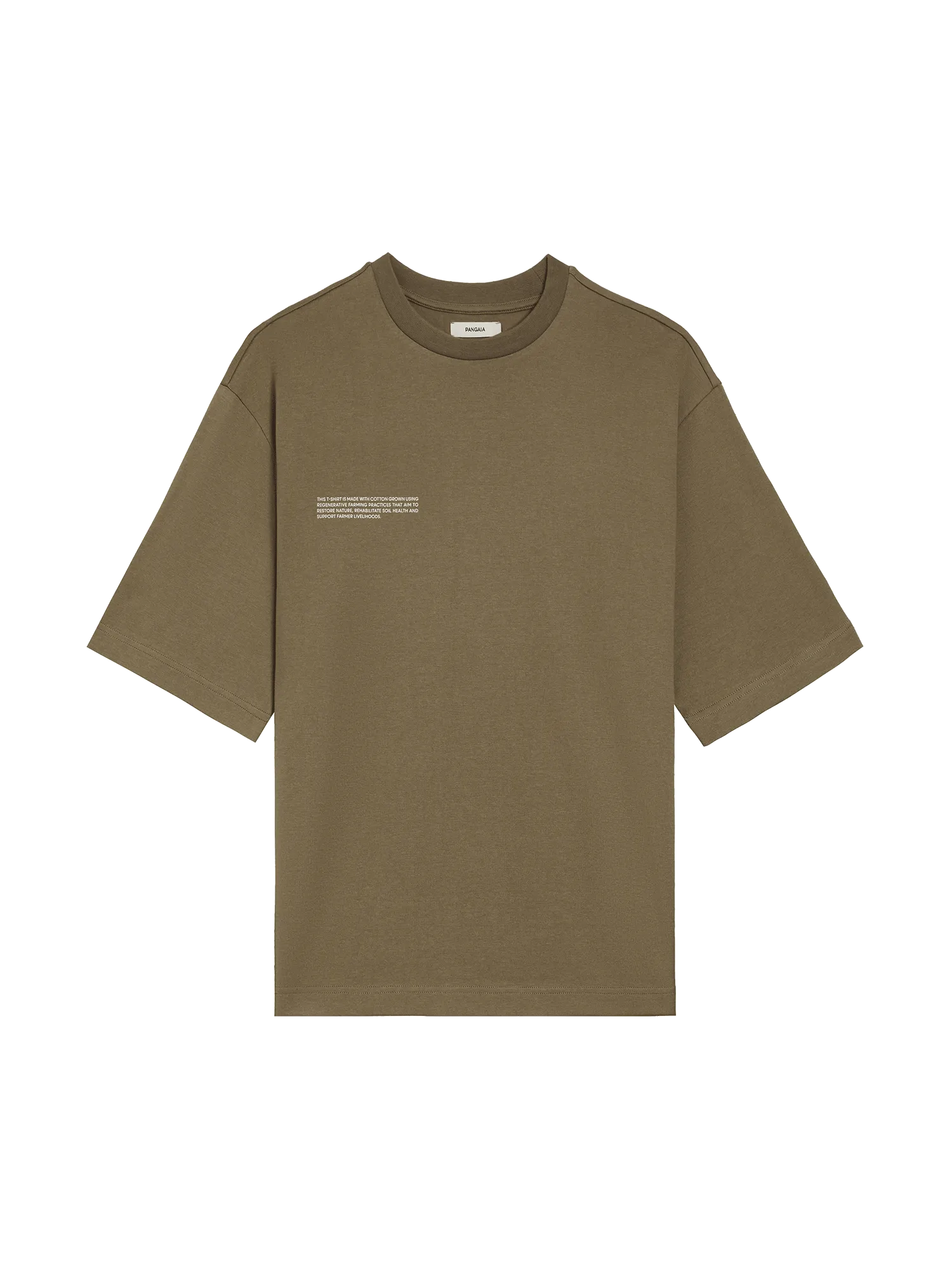 In Conversion Cotton Boxy T-shirt—carbon brown