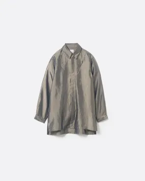 IRIDESCENT SEAM POCKET SHIRT .11 【GLOSS BEIGE】