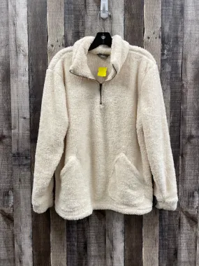 Jacket Fleece By Natural Reflections In Ivory, Size: L