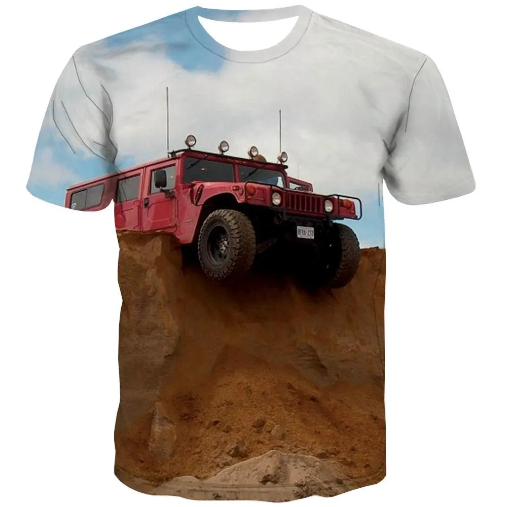 Jeep T-shirt Men Offroad Tshirt Anime car T-shirts 3d Short Sleeve T shirts New