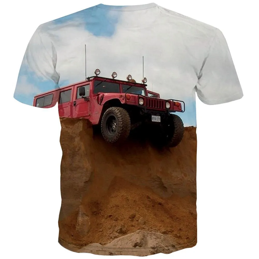 Jeep T-shirt Men Offroad Tshirt Anime car T-shirts 3d Short Sleeve T shirts New