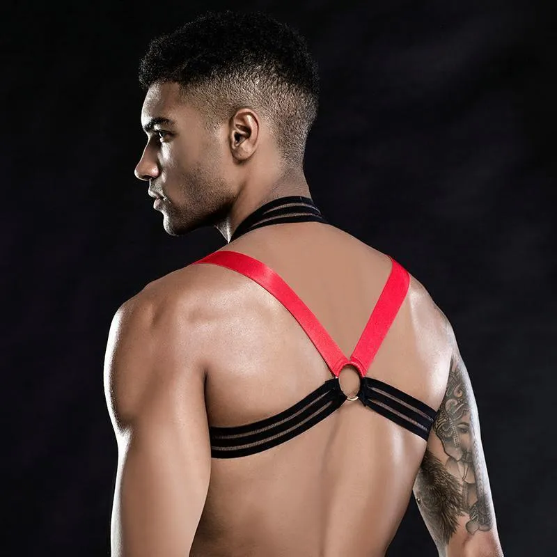 JSY Sexy Erotic Costume Leather Vest Bondage Harness