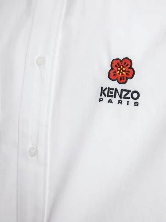 Kenzo Paris   Boke logo cotton poplin shirt 