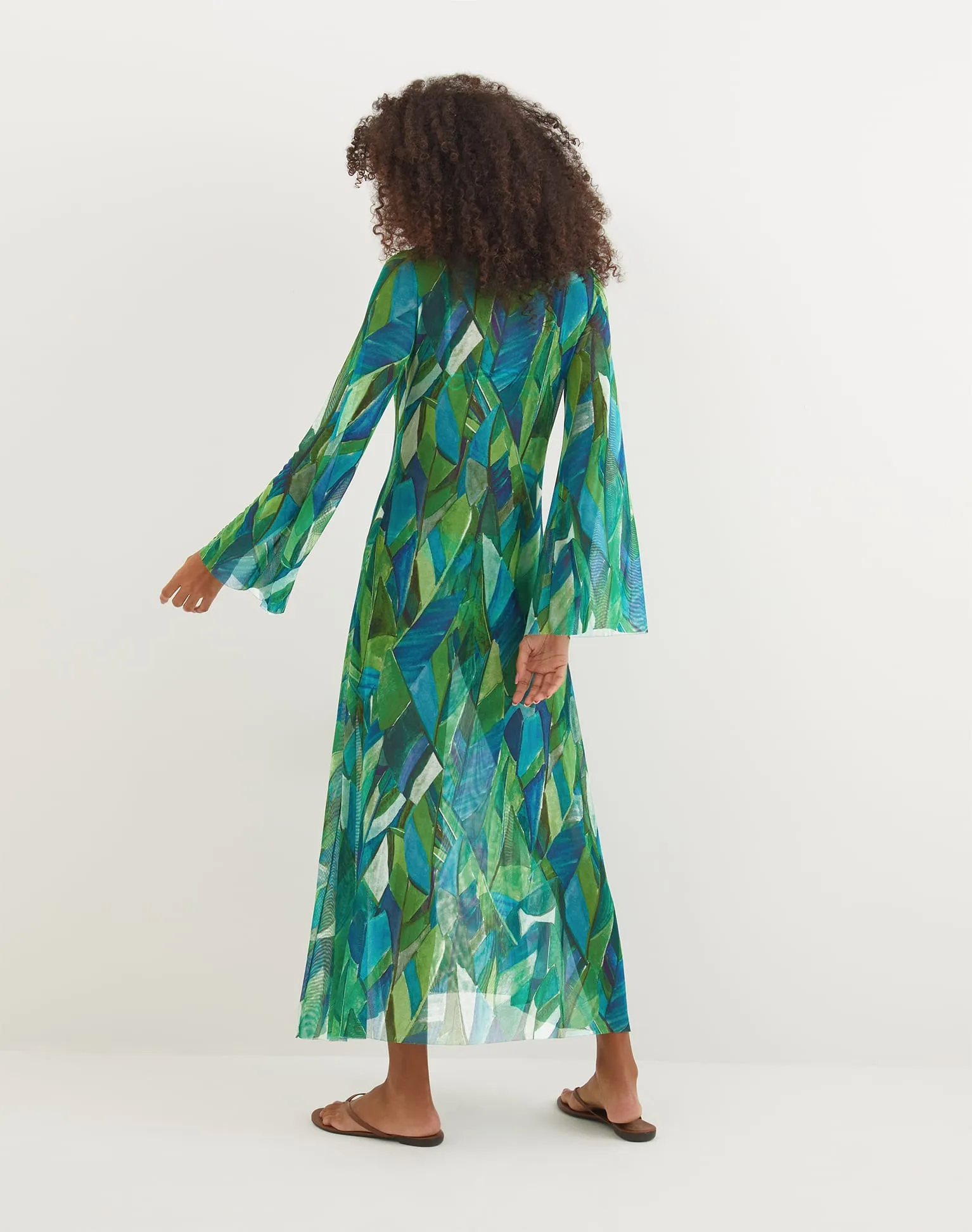 Lidi Long Cover Up Tunic - Tropics