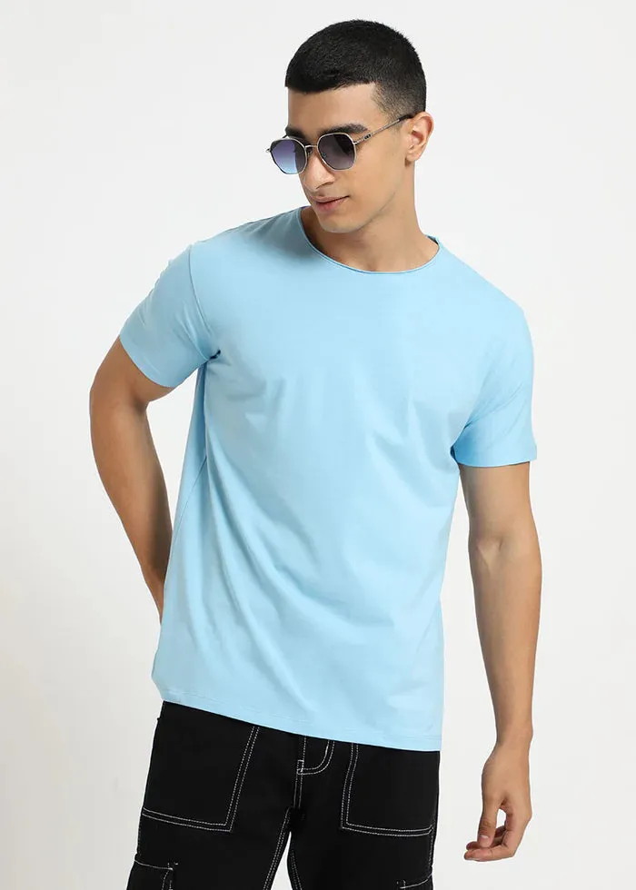 Light Blue Crew Neck T-shirt