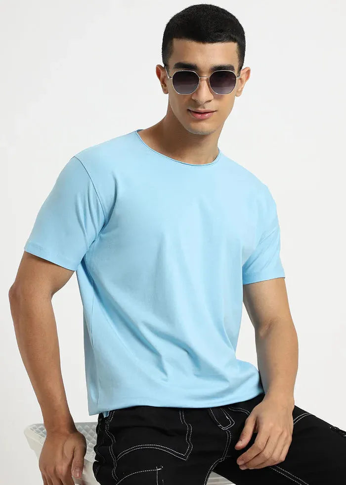 Light Blue Crew Neck T-shirt